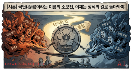[한중연합일보=시론] 극단(極端)이라는 이름의 소모전, 이제는 상식의 길로 돌아와야